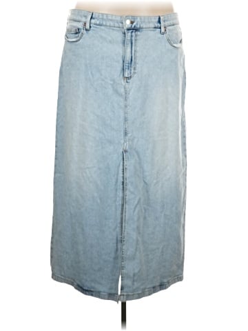 Lands' End Denim Skirt (view 1)