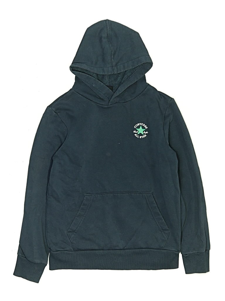 Pre-owned Converse Kids' Pullover Hoodie In Teal