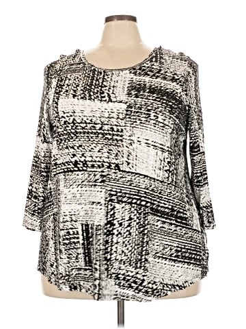 JM Collection 3/4 Sleeve Blouse (view 1)