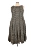 Forever Chevron-herringbone Black Casual Dress Size 3X - photo 1