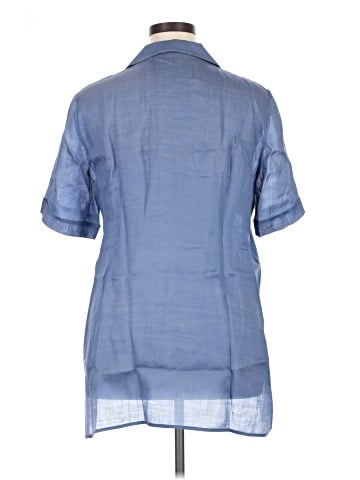 Lafayette 148 New York Short Sleeve Blouse (view 2)