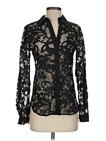 Diane von Furstenberg Long Sleeve Button-Down Shirt (view 1)