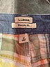 L.L.Bean 100% Cotton Plaid Yellow Cargo Shorts Size 12 - photo 3