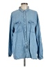 Gap Outlet 100% Lyocell Blue Long Sleeve Button-Down Shirt Size L - photo 1