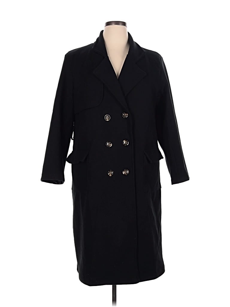 Pre-owned Boohoo Coat In Black