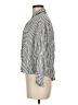 Fore 100% Rayon Stripes Gray 3/4 Sleeve Button-Down Shirt Size M - photo 5