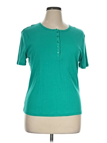 Gloria Vanderbilt Short Sleeve Henley (view 1)