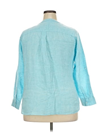 Talbots 3/4 Sleeve Button-Down Shirt (view 2)