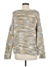 Moth 100% Acrylic Marled Gray Yellow Pullover Sweater Size M - photo 2