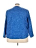 St. John's Bay 100% Polyester Blue Pullover Sweater Size 3X - photo 2