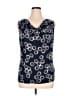Grayson Blue Sleeveless Blouse Size XL (5) - photo 2