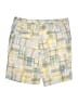 L.L.Bean 100% Cotton Plaid Yellow Cargo Shorts Size 12 - photo 2