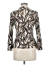 Venus Animal Print Ivory Long Sleeve Blouse Size M - photo 2