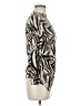 Venus Animal Print Ivory Long Sleeve Blouse Size M - photo 4