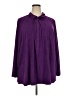 Catherines Purple Long Sleeve Polo Size 3X - photo 1