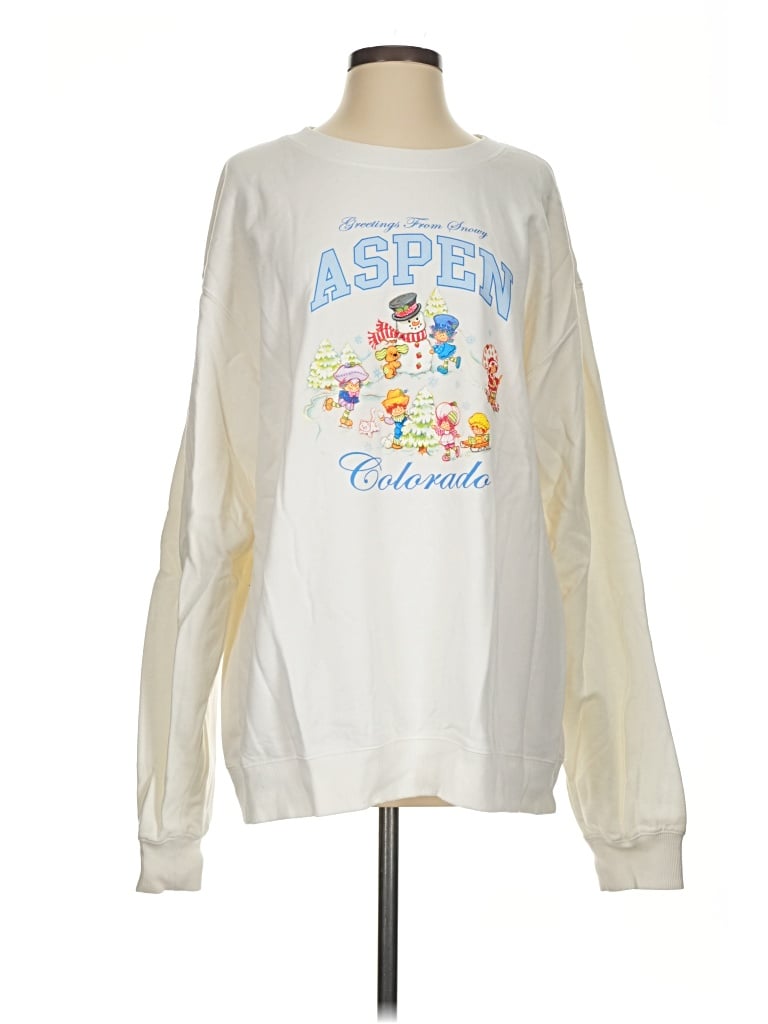 Pre-owned Strawberry Shortcake Sweatshirt In White