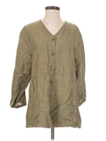 J.Jill 3/4 Sleeve Button-Down Shirt (view 1)