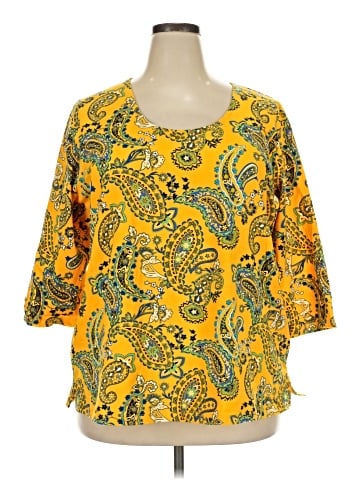 Jessica London 3/4 Sleeve Blouse (view 1)