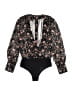JOA 100% Polyester Black Bodysuit Size XS - photo 2