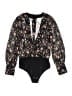 JOA 100% Polyester Black Bodysuit Size XS - photo 1