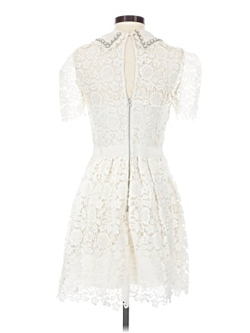 Self-Portrait Guipure Mini Dress (view 2)