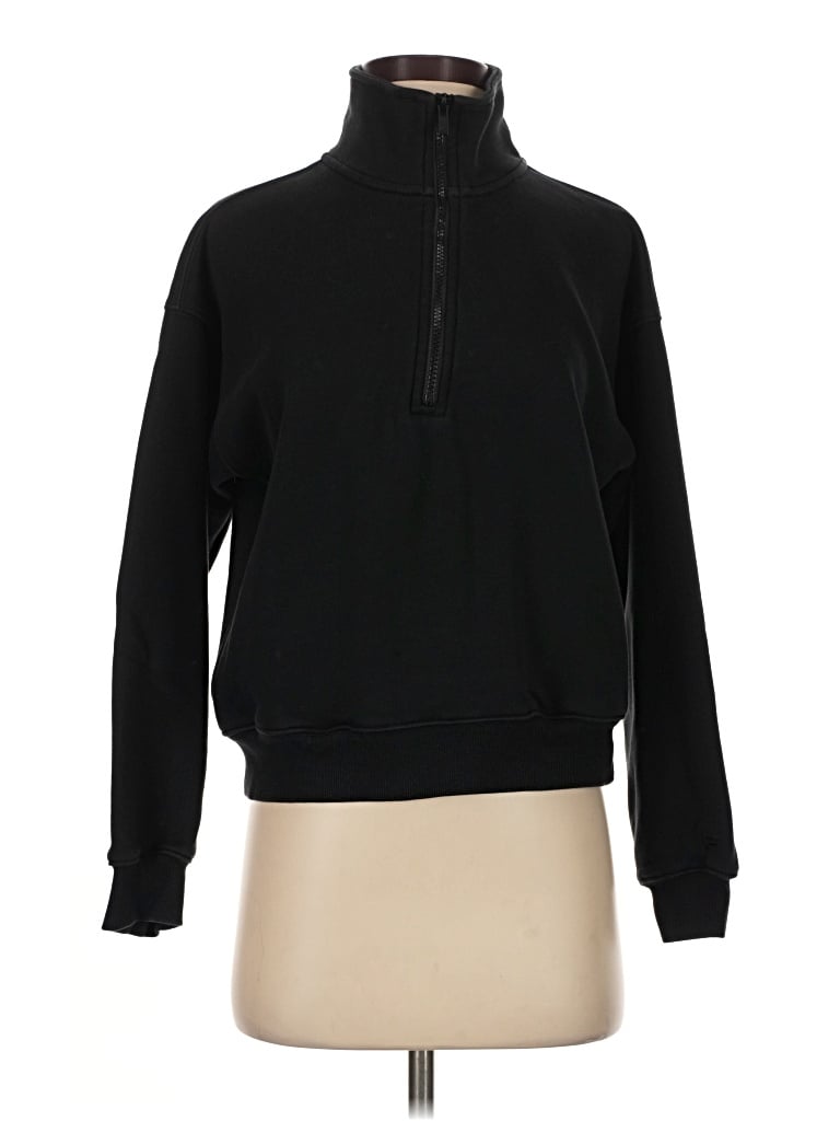 Pre-owned Fabletics Track Jacket In Black