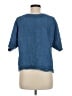 Per Una 100% Flax Blue Short Sleeve Blouse Size 6 - photo 2