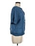 Per Una 100% Flax Blue Short Sleeve Blouse Size 6 - photo 4