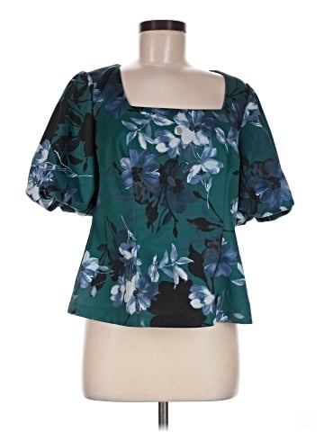 Alex Evenings Short Sleeve Blouse (view 1)