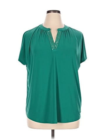 Jones New York Signature Short Sleeve Blouse (view 1)