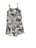 H&M 100% Viscose Tropical Gray Pink Romper Size 9 - photo 2