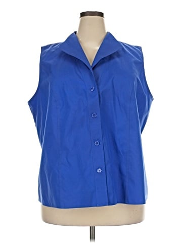 Jones New York Collection Sleeveless Button-Down Shirt (view 1)