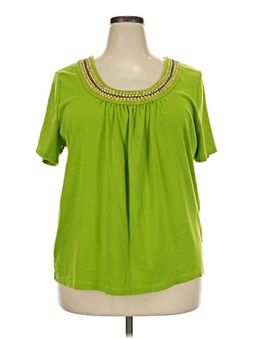 St. John's Bay Short Sleeve Blouse (view 1)