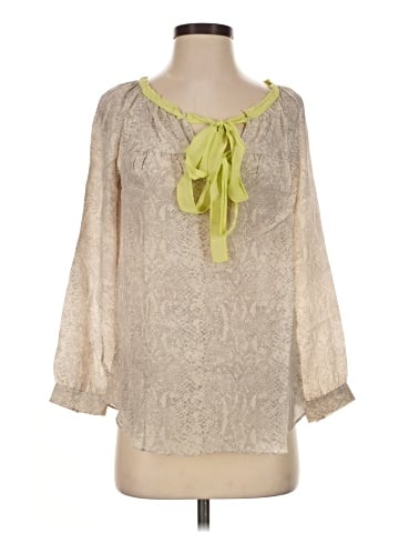 Rebecca Taylor 3/4 Sleeve Silk Top (view 1)