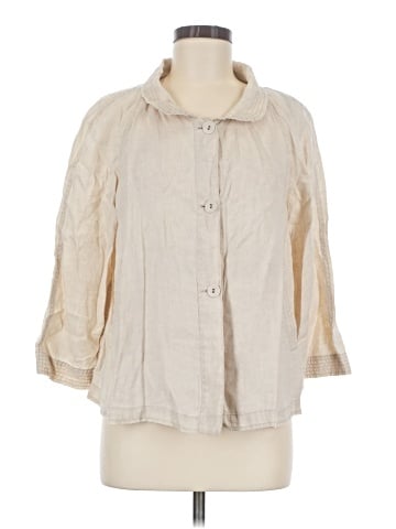 DKNY 3/4 Sleeve Button-Down Shirt (view 1)