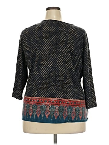 Lauren by Ralph Lauren 3/4 Sleeve T-Shirt (view 2)
