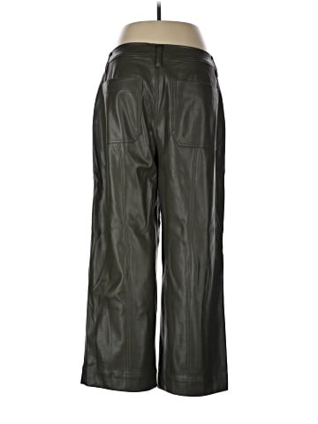 Madewell Slim Emmett Wide-Leg Pants in Vegan Leather (view 2)