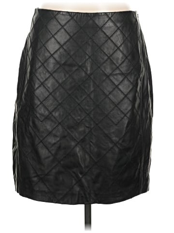 White House Black Market Faux Leather Skirt (view 1)