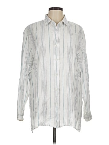 Lafayette 148 New York Long Sleeve Button-Down Shirt (view 1)