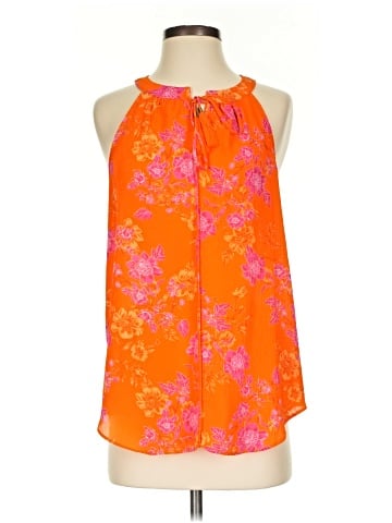 Rose + Olive Sleeveless Blouse (view 1)