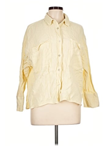 Magaschoni 3/4 Sleeve Button-Down Shirt (view 1)