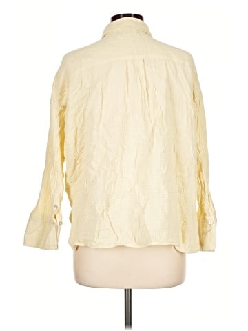 Magaschoni 3/4 Sleeve Button-Down Shirt (view 2)