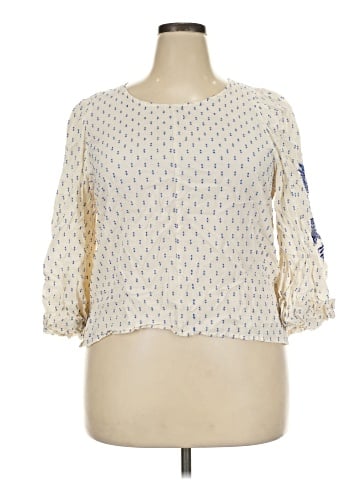 World Market 3/4 Sleeve Blouse (view 1)