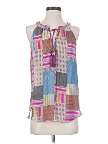 Rose + Olive Sleeveless Blouse (view 1)