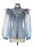 Aqua Blue Long Sleeve Blouse Size M - photo 1