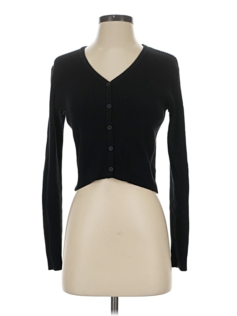 Pre-owned Brandy Melville Cardigan Sweater In Black