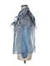 Aqua Blue Long Sleeve Blouse Size M - photo 5