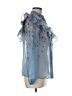 Aqua Blue Long Sleeve Blouse Size M - photo 4