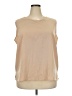 Notations 100% Polyester Tan Sleeveless Blouse Size 2X - photo 1