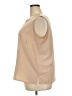 Notations 100% Polyester Tan Sleeveless Blouse Size 2X - photo 5